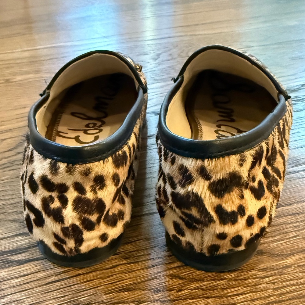 Sam Edelman Leopard-Print Loafers in Brown and Black - Picture 4 of 5